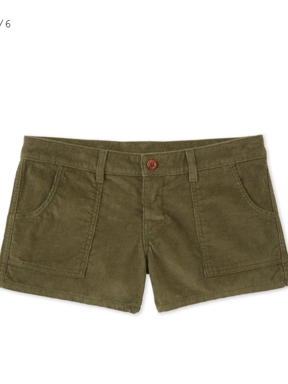 Birdwell Olive Corduroy Women's Cargo Shorts